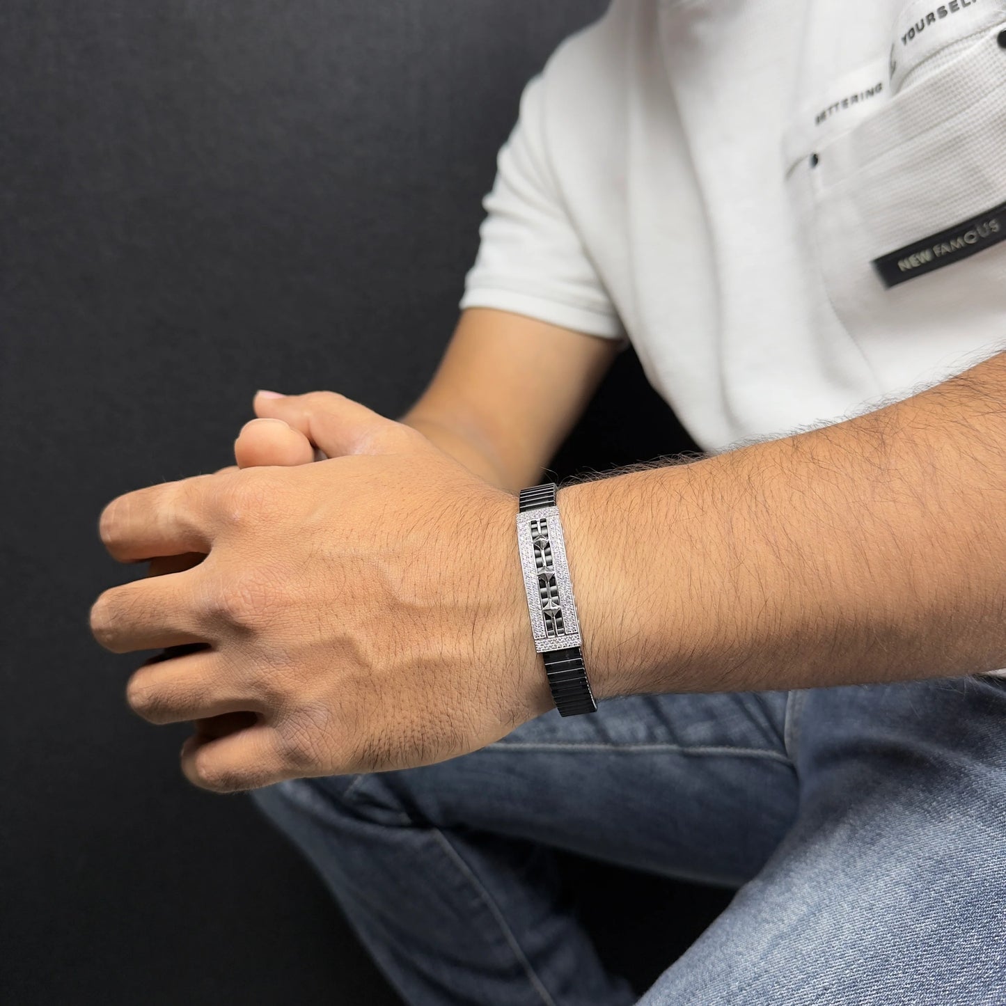925 Silver Star Rolex Bracelet for Men