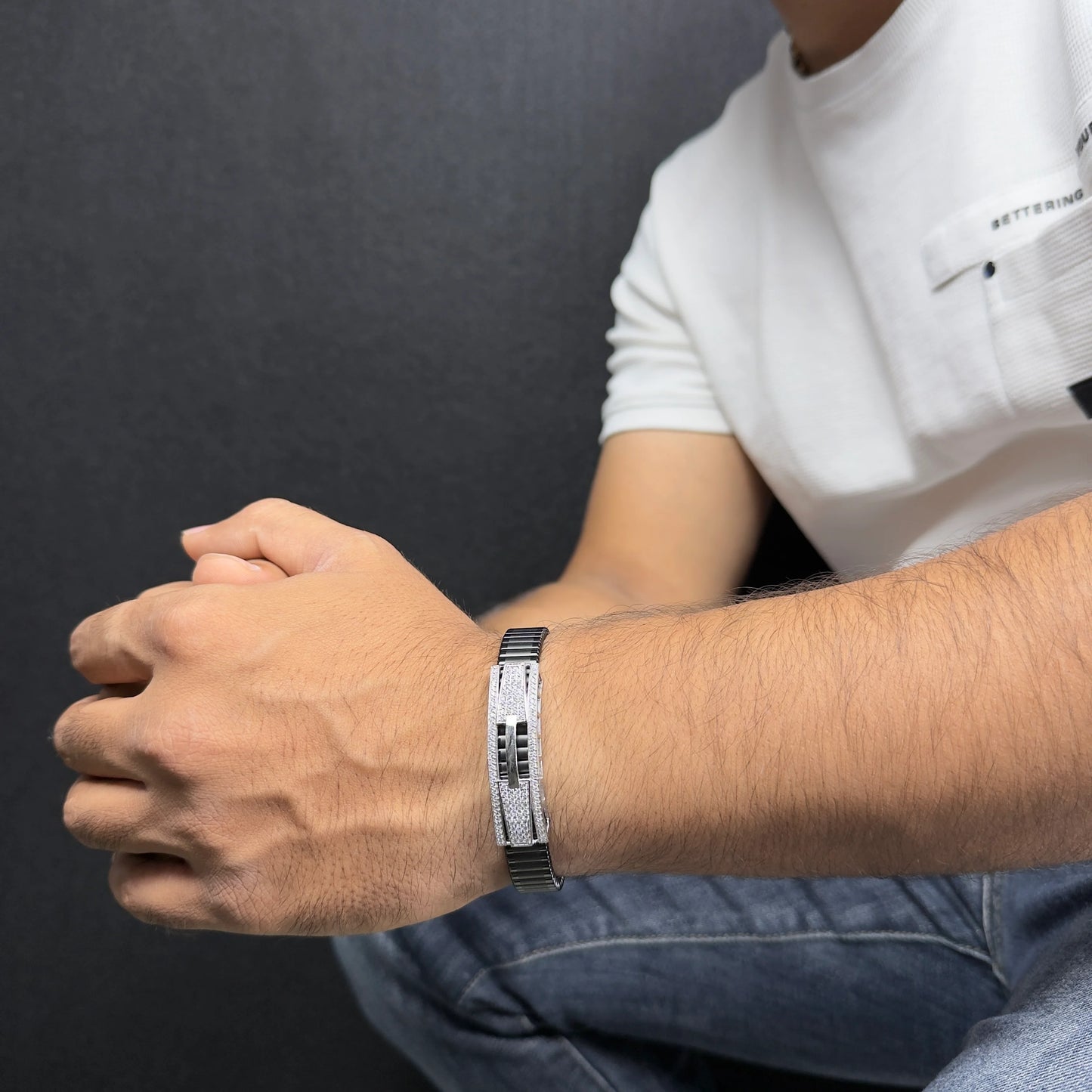 925 Silver Precious Rolex Bracelet for Men