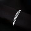 925 Silver Black White Diomand Line Kada Bracelet for Kids | Child