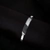 925 Silver Black White Diomand Stripe Kada Bracelet for Kids | Child