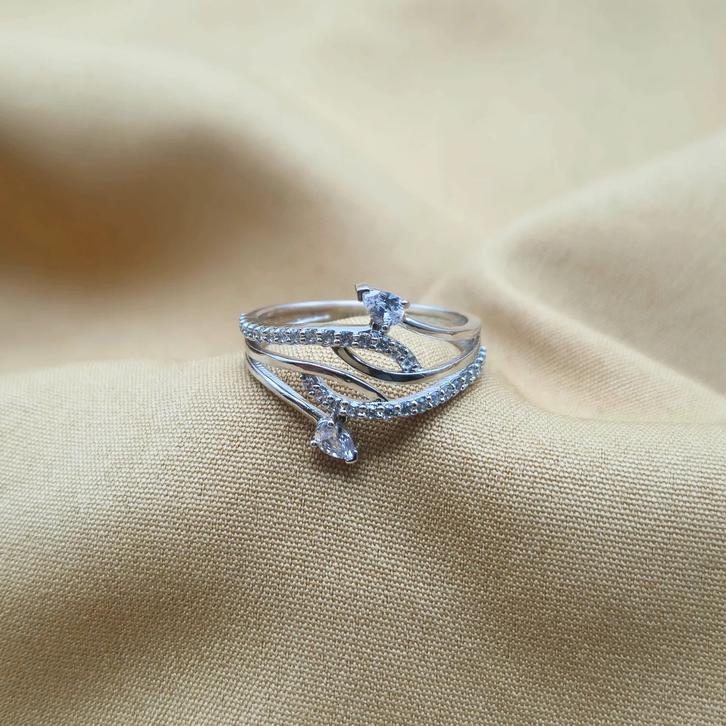 925 Silver Bloom Style Ring for Women