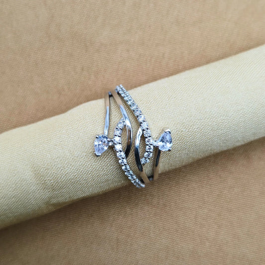 925 Silver Bloom Style Ring for Women