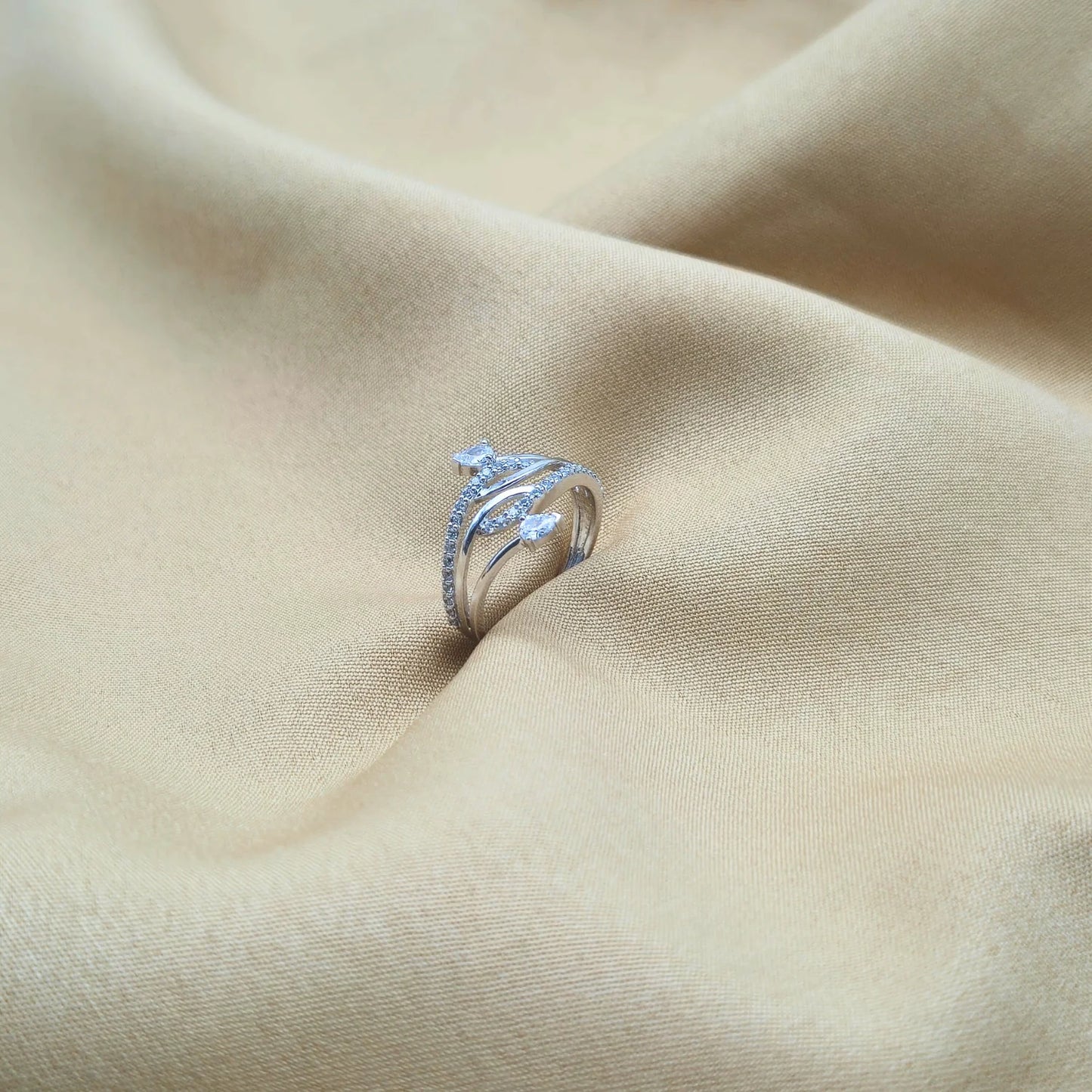 925 Silver Bloom Style Ring for Women