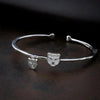 925 Silver Bracelet like Bangle with Lion for Women
