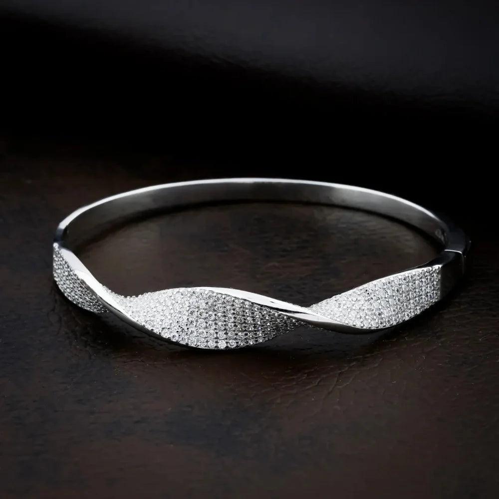 925 Silver Bracelet like Unique Bangle for Women