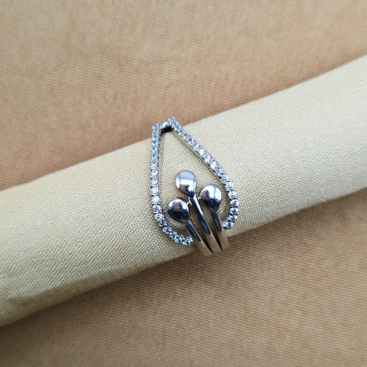 925 Silver Classic Pear Ring for Women