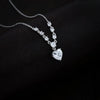 925 Silver Crystel Heart Pendant for Women