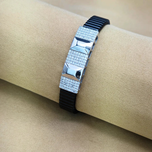 925 Silver Cube Rolex Bracelet for Men