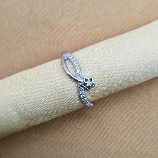 925 Silver Delicate Star Ring for Women