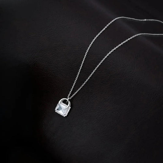 925 Silver Emarald Solitaire Pendant for Women