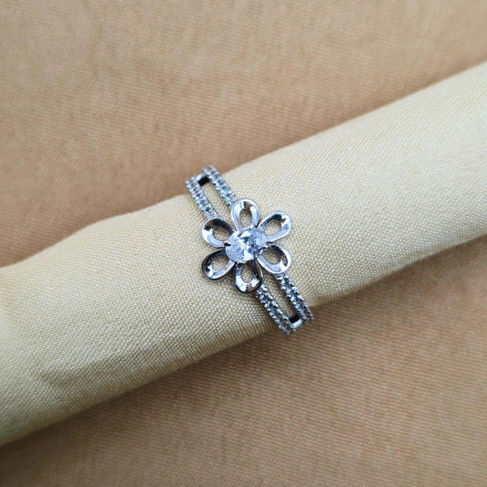 925 Silver Flower Ring for Women