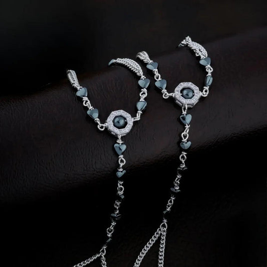 925 Silver Hexagon Bracelet for Kids | Child