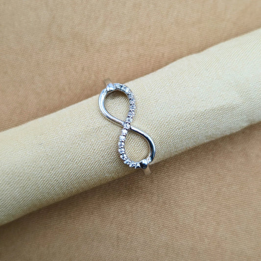 925 Silver Infinity Style Ring for Women