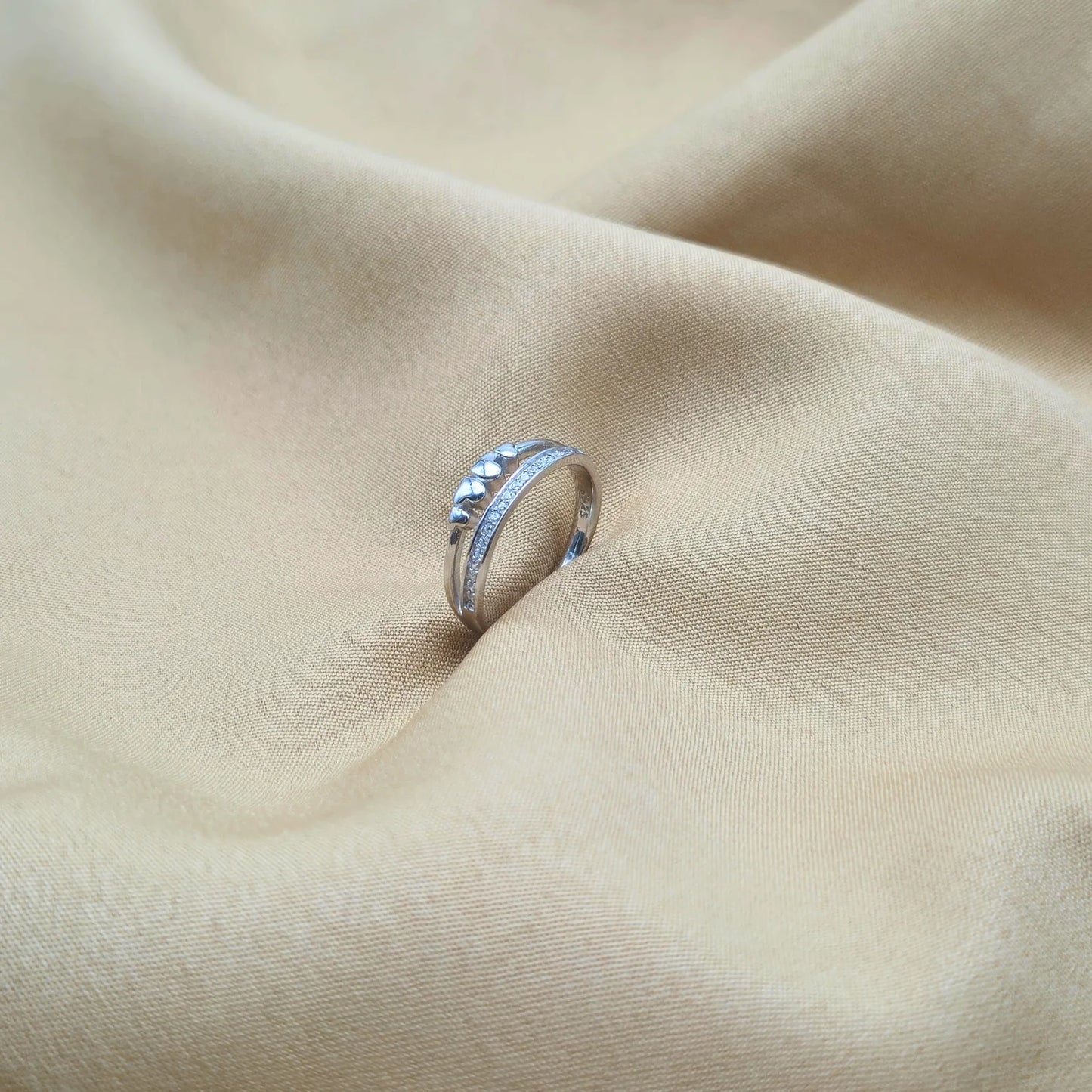925 Silver Line Sizzling Ring for Women