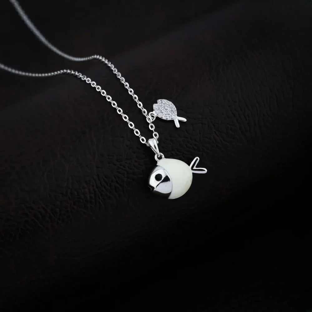 925 Silver Little Fish Pendant for Women