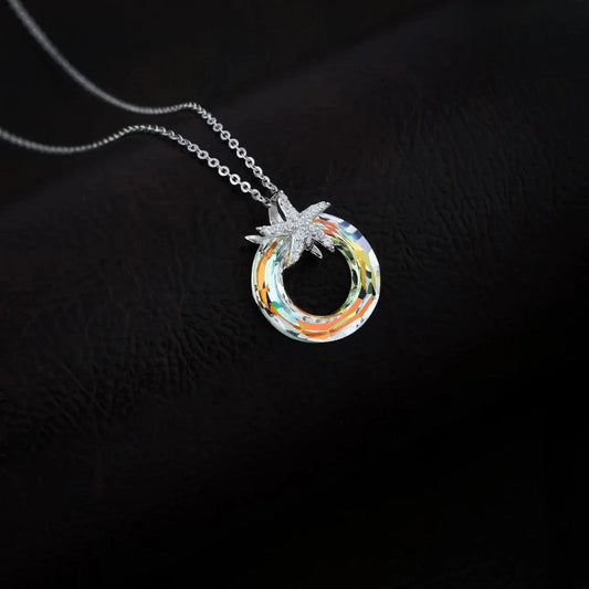 925 Silver Multi Vintage Star Pendant for Women