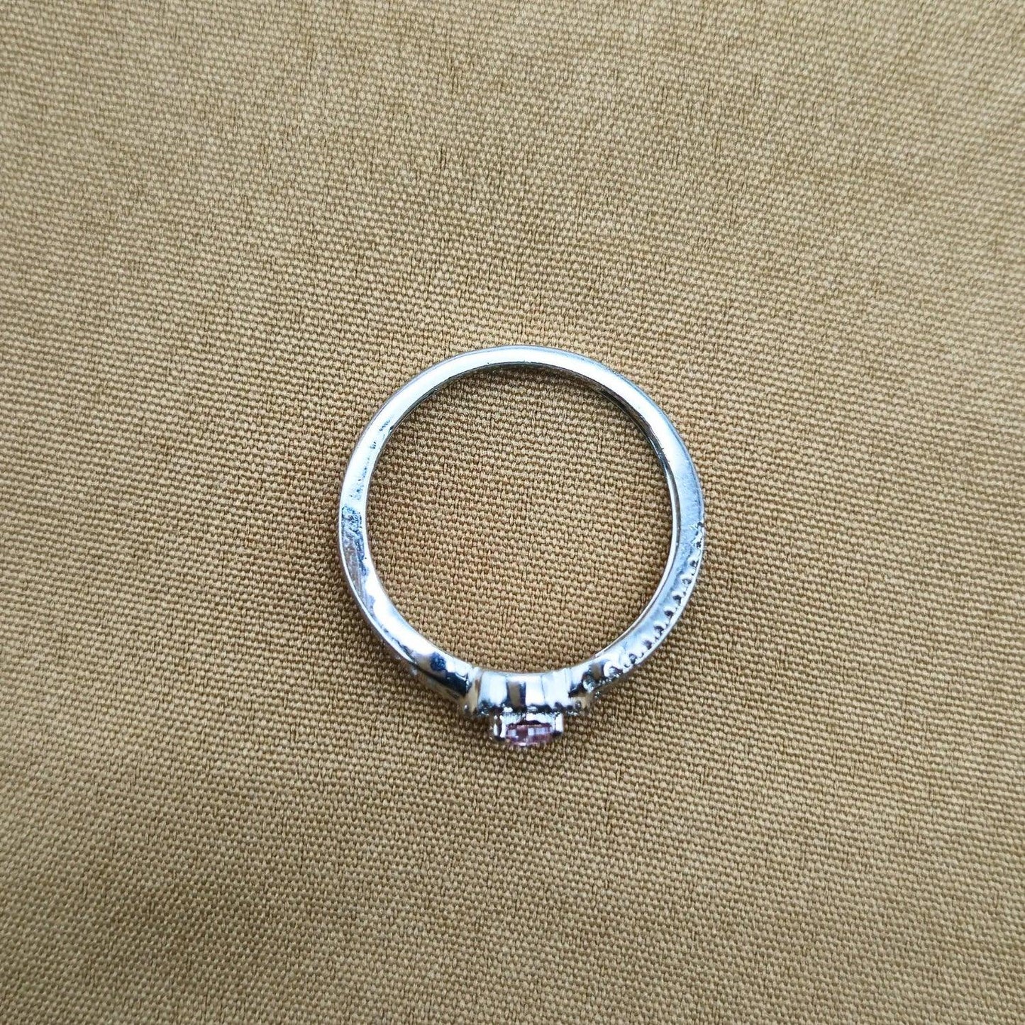 925 Silver Pink Shiny Ring for Women