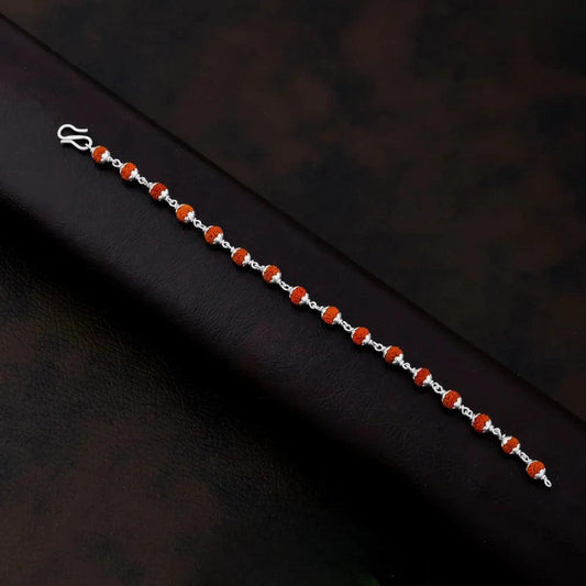 925 Silver Regular Rudraksha Bracelet for Men