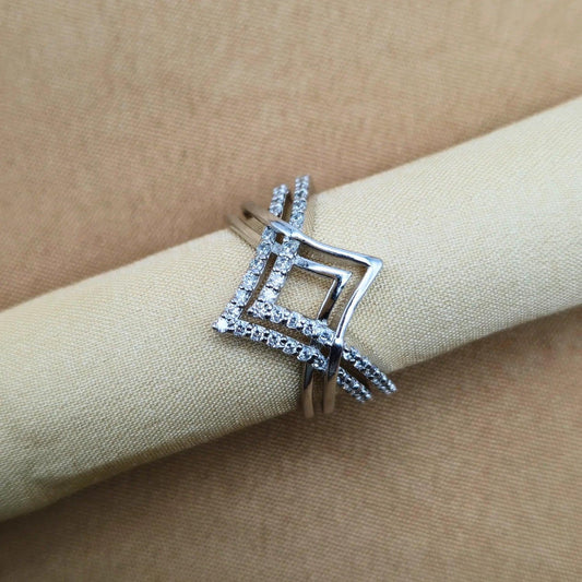 925 Silver Sofi Chevron Ring for Women