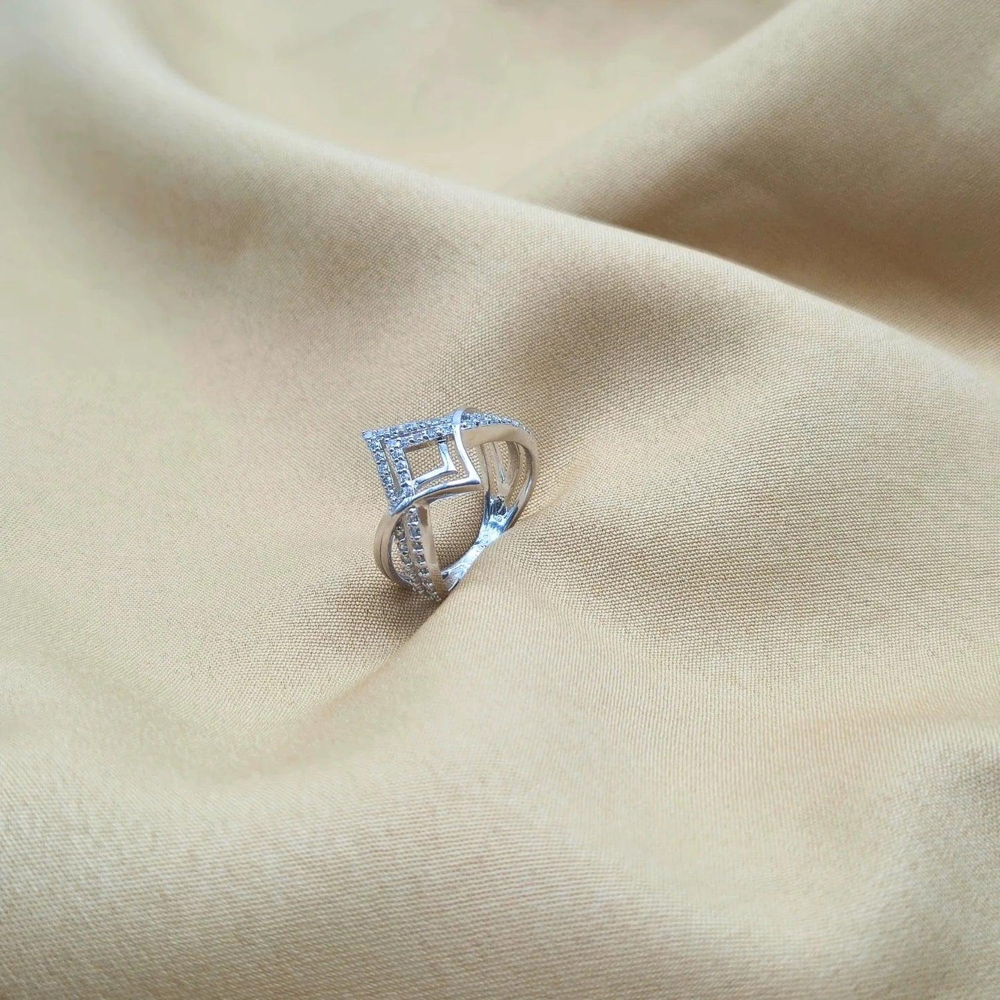 925 Silver Sofi Chevron Ring for Women