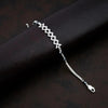 925 Silver Square Lapping Party Wear Bracelet for Women
