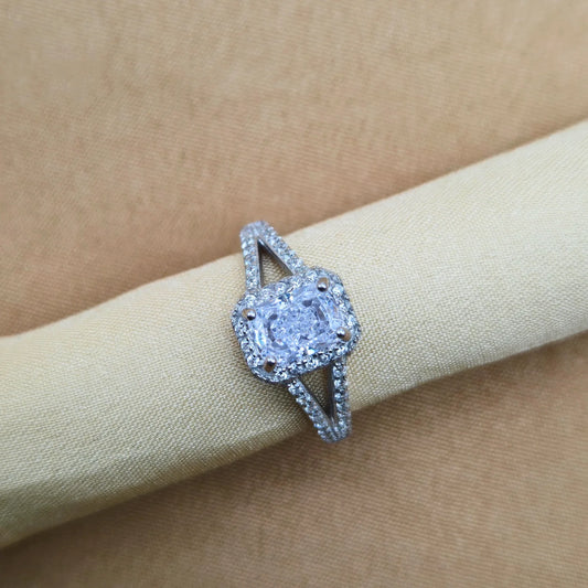 925 Silver Stunning Cusion Ring for Women