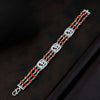925 Silver 3 Layer with OM Rudraksha Bracelet for Men