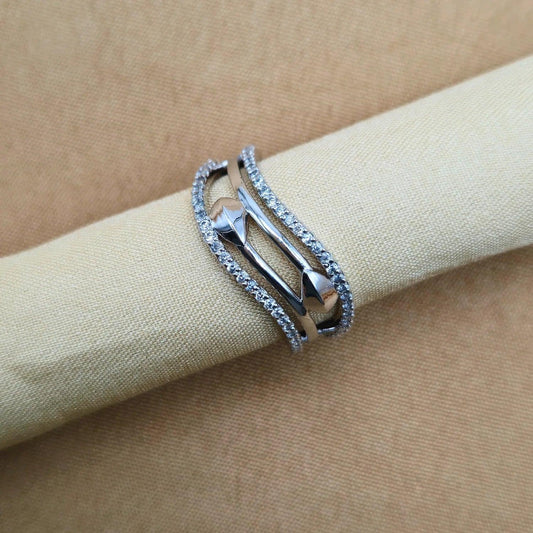 925 Silver Unique Curve Ring for Women