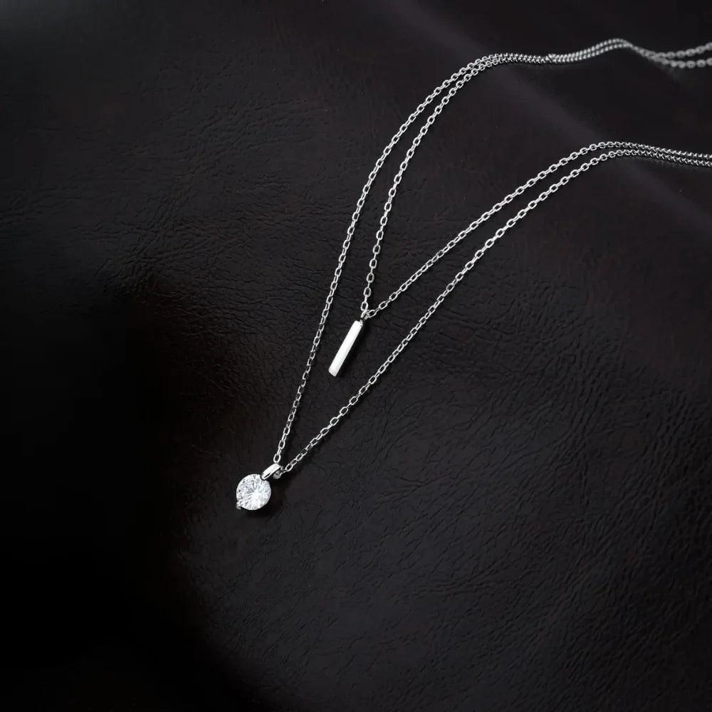 925 Silver White Cubic Zirconia Pendant for Women