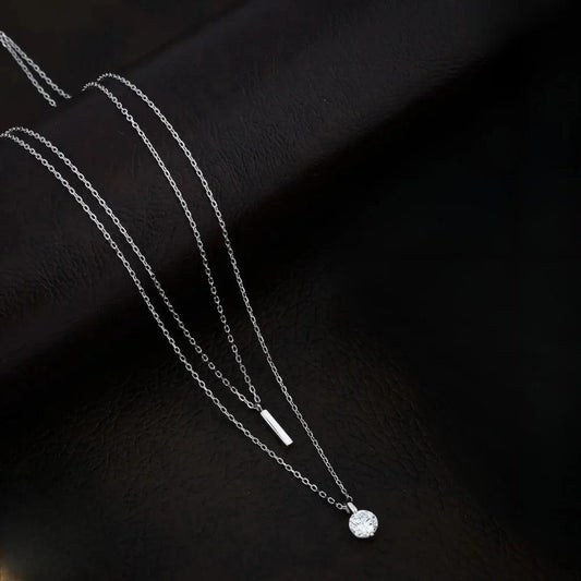 925 Silver White Cubic Zirconia Pendant for Women