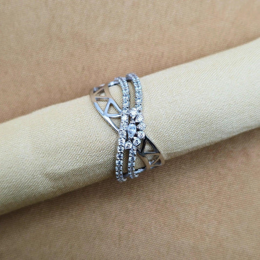 925 Silver White Moissanite Ring for Women