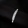 925 Silver White X White Diomand Kada Bracelet for Kids | Child