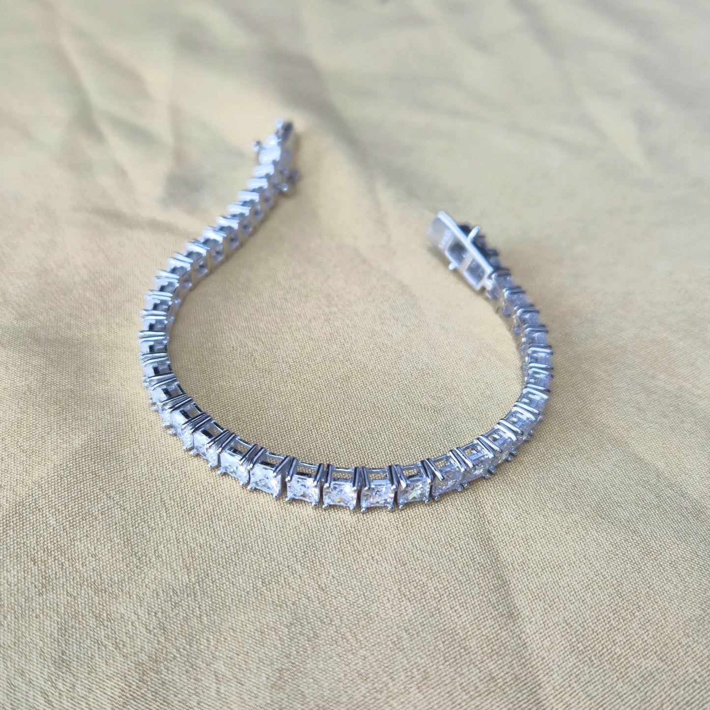 925 Silver Princess Tennis Bracelet