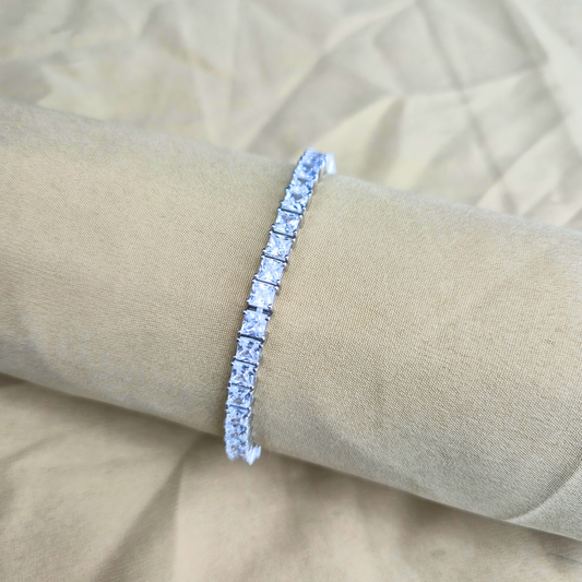 925 Silver Princess Tennis Bracelet