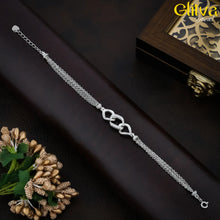 Women Silver Delicate Multi Chains Bracelet