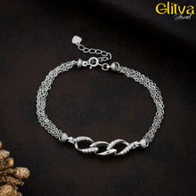 Women Silver Delicate Multi Chains Bracelet