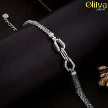 Women Silver Delicate Multi Chains Bracelet