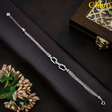 Women Silver Delicate Multi Chains Bracelet