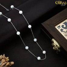 Women Silver Pearl Chain