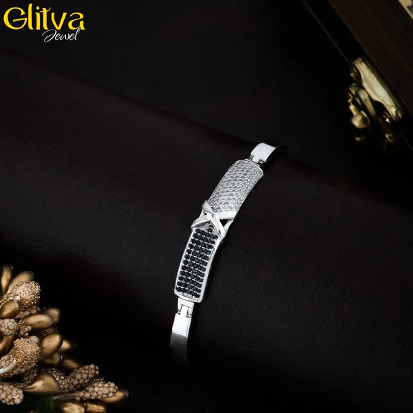 Kids Kadaa Bracelet with Black & White Diamond - glitva