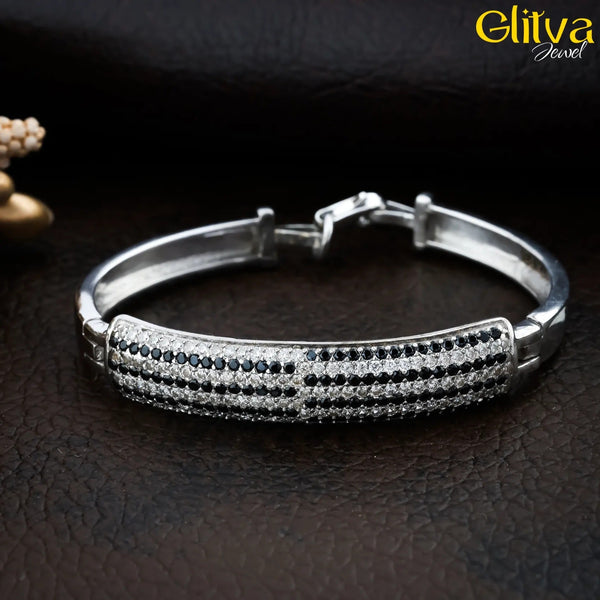 Kids Kadaa Bracelet with Black & White Diamond - glitva