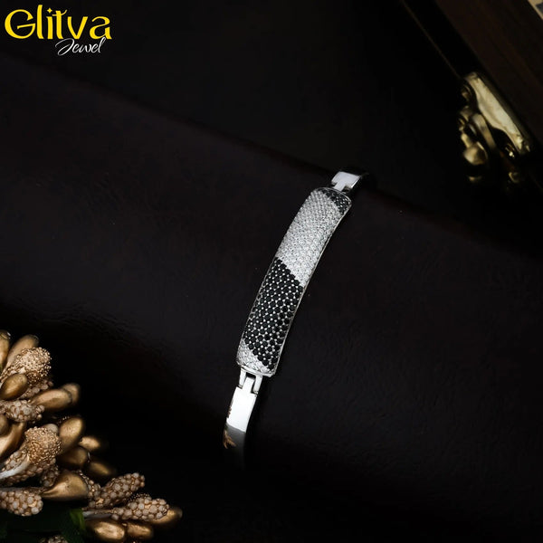 Kids Kadaa Bracelet with Black & White Diamond - glitva