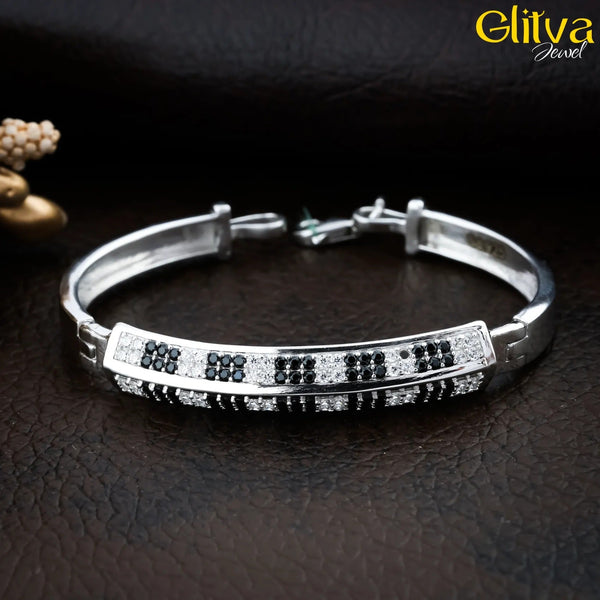 Kids Kadaa Bracelet with Black & White Diamond - glitva