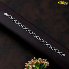 Rudraksh Silver Square Bracelet - glitva