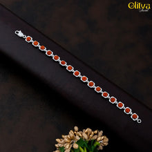 Rudraksh Silver Square Bracelet - glitva