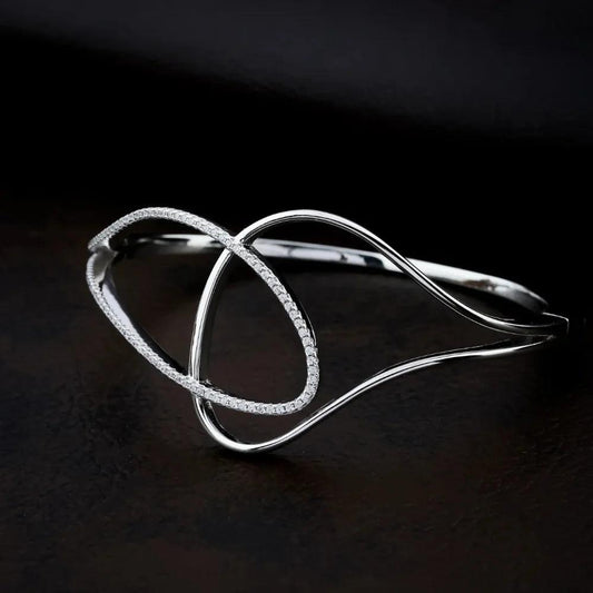 925 Silver Bracelet like Delicate Bangle for Women