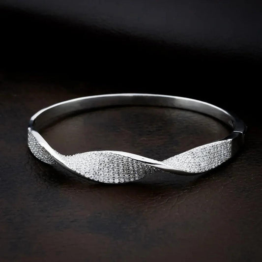 925 Silver Bracelet like Unique Bangle for Women