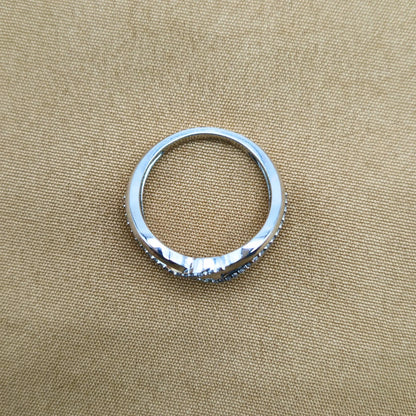 925 Silver Infinity Hoop Ring for Women