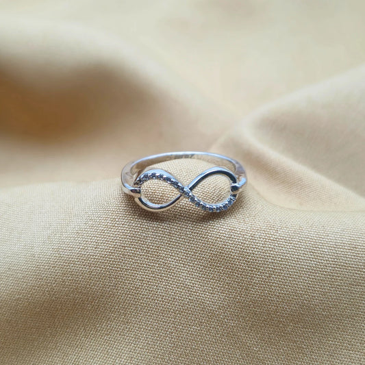925 Silver Infinity Style Ring for Women