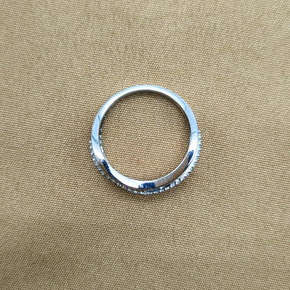 925 Silver layer lapping Ring for Women